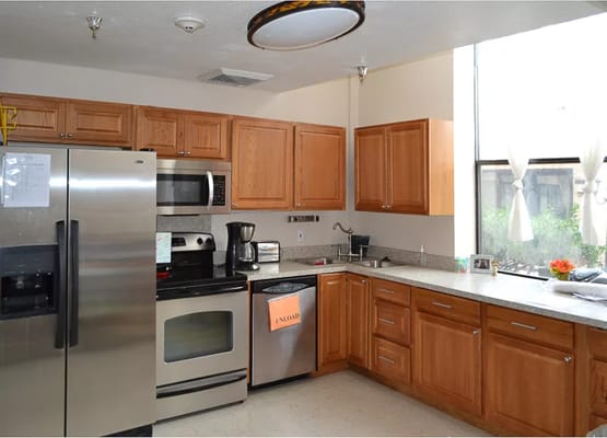 Interior view of a kitchen space in the facility