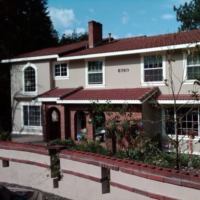 Exterior view of a senior living facility