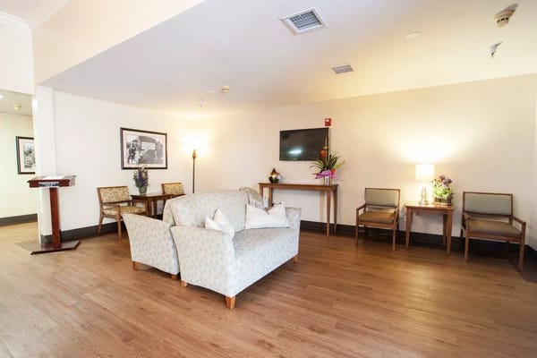Interior common area with seating and decor