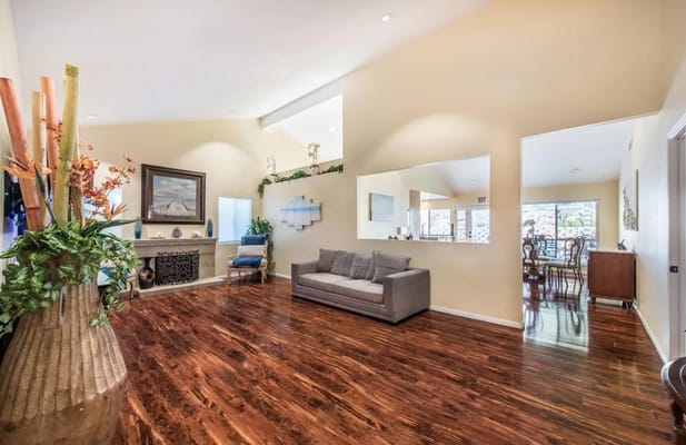 Bright interior common area with seating