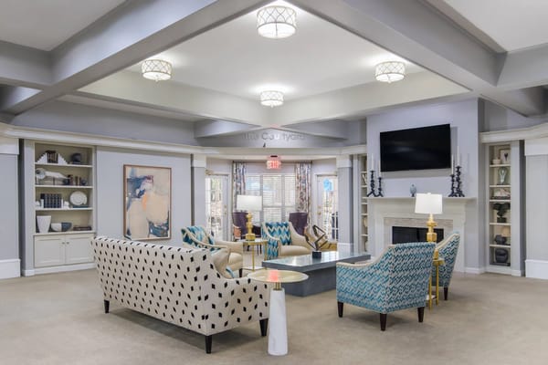 Cozy common area with comfortable seating and decor