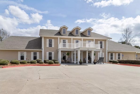 Front view of Ashley Square senior living facility