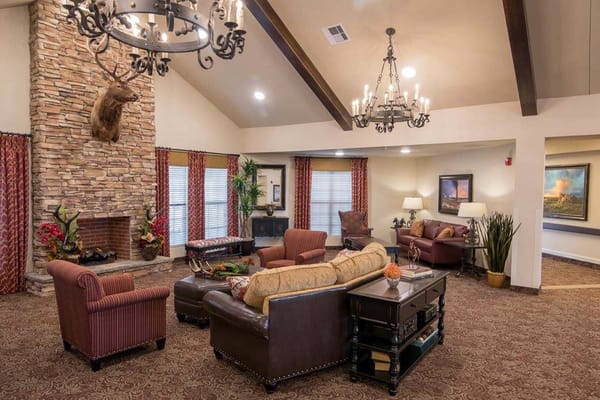 Cozy common area with comfortable seating and decor