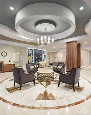 Elegant lobby area with comfortable seating