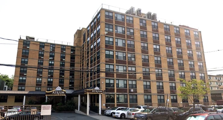 Exterior view of the Atrium Center for Rehabilitation & Nursing