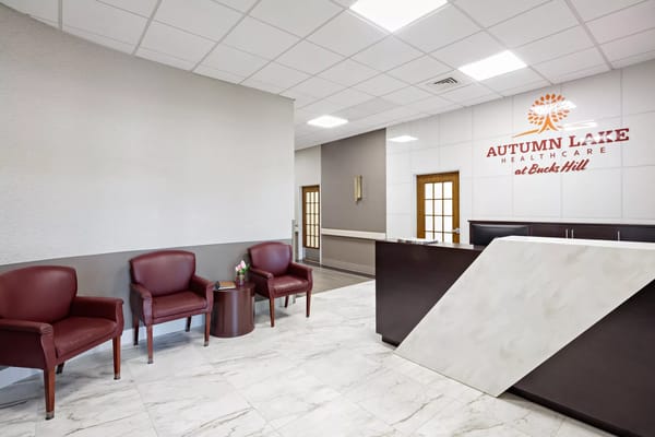 Interior view of the Autumn Lake Healthcare reception area