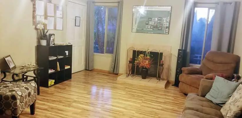 Cozy common area with seating and decor