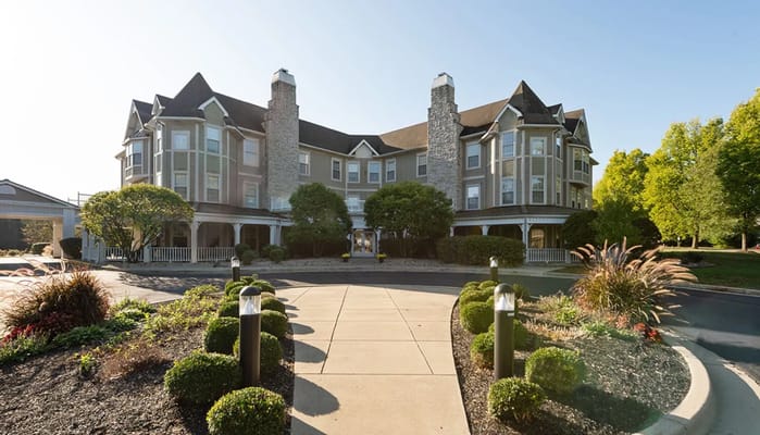 Exterior view of Bloom at Kessler with landscaped entrance