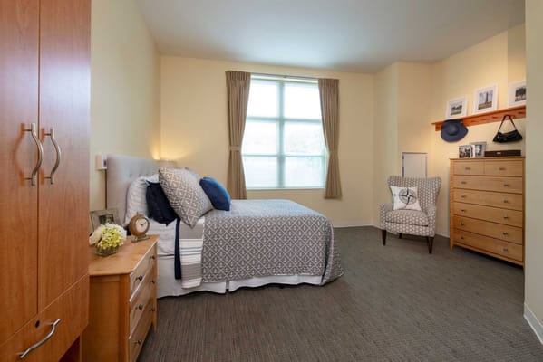 Cozy private resident room with bright window