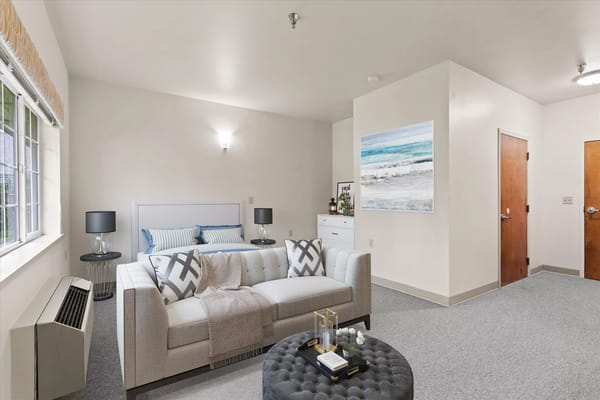 Cozy resident room with a modern design