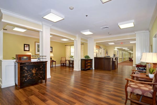 Interior view of a welcoming lobby area