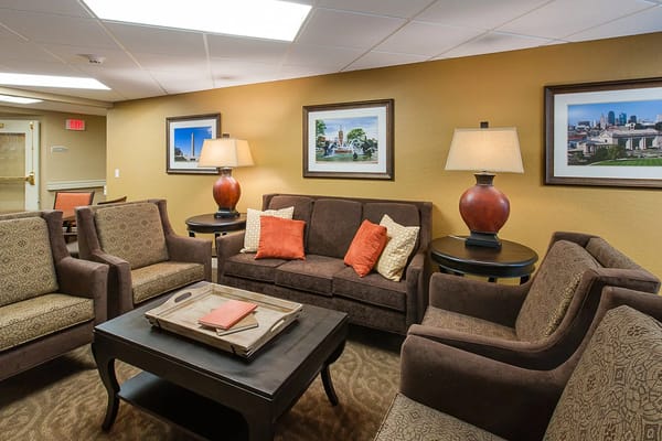 Interior common area with seating and decor