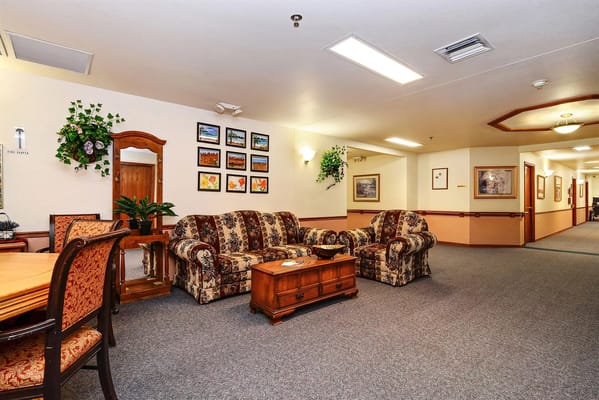 Interior common area with seating and decor
