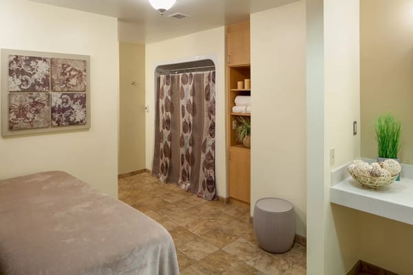 Interior view of a spa treatment room