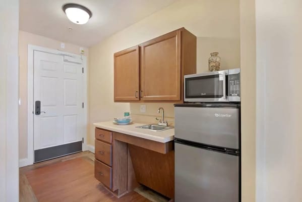 Cozy kitchen area in a resident's unit