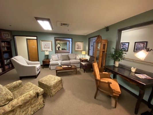 Cozy common area with seating and decor