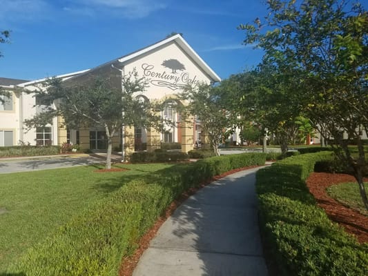 Exterior view of Century Oaks Assisted Living facility