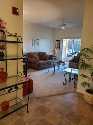 Cozy common area with comfortable seating.