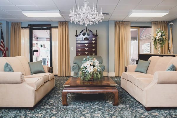 Common area with seating and decor