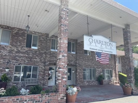 Exterior view of Charlton Place assisted living community