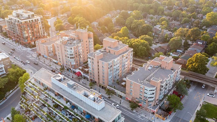 Aerial view of Chartwell Grenadier Retirement Residence