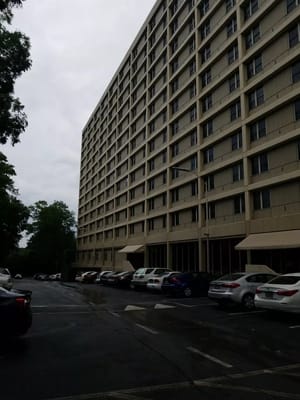 Exterior view of a multi-story nursing home facility