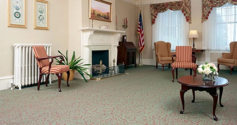 Interior common area with seating and decor