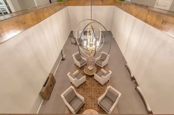 Interior common area with seating and modern decor