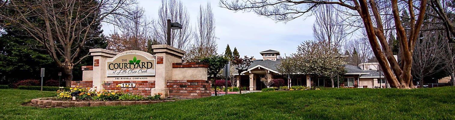 Exterior view of The Courtyard at Little Chico Creek