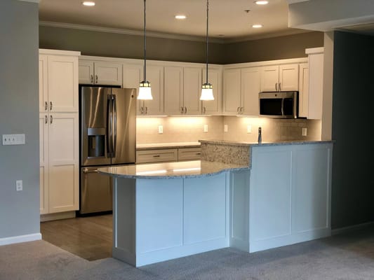 Modern kitchen in a senior living space