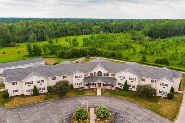 Aerial view of the Cottages at Meadowlands Senior Living