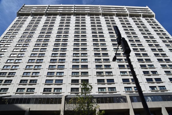 Exterior view of a modern assisted living facility