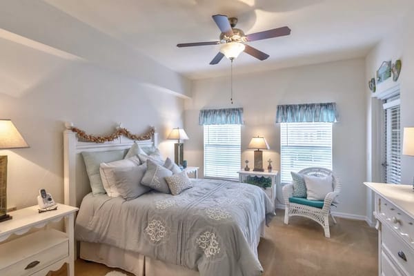 Cozy private resident room with natural lighting