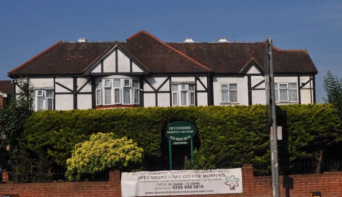 Exterior view of Devonshire Dementia Care Home