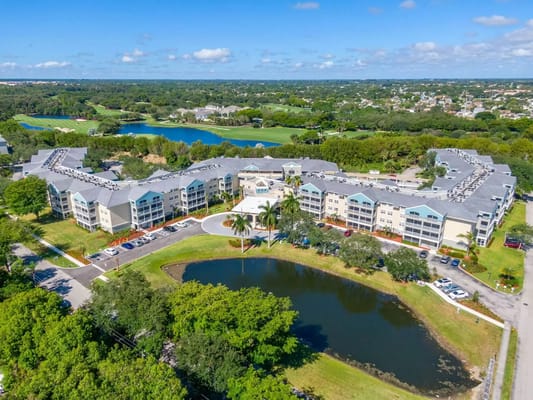 Aerial view of Discovery Village at Boynton Beach campus