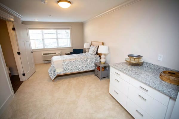 Bright and spacious private resident room