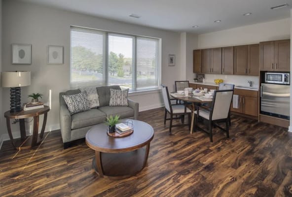 Modern interior of a resident living space