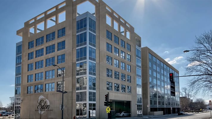 Exterior view of Eden Supportive Living building