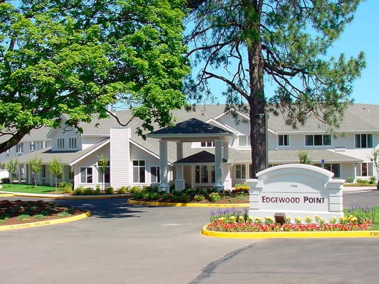 Exterior view of Edgewood Point facility entrance
