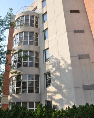 Exterior view of the Elmhurst Care Center building