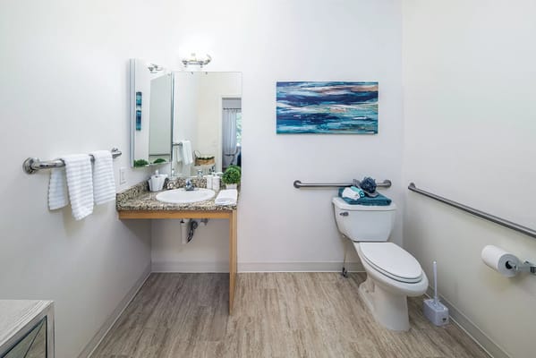 Clean and modern bathroom setup