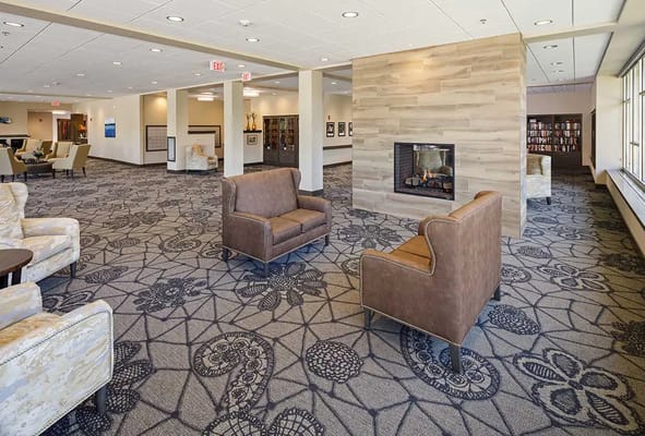 Interior common area with comfortable seating