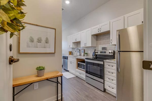 View of a modern kitchen in a resident's unit