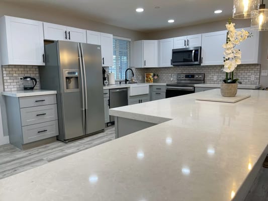 Modern kitchen setup in a senior care facility