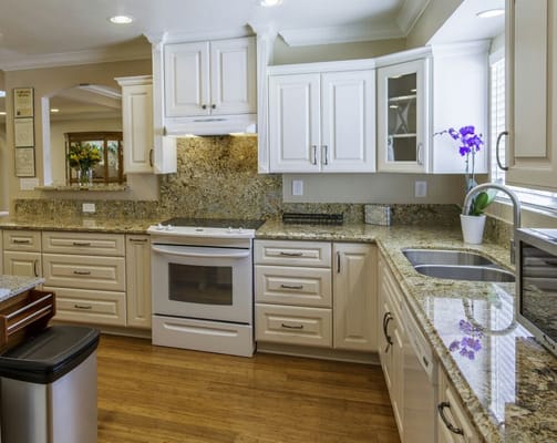 Bright and modern kitchen area within the facility