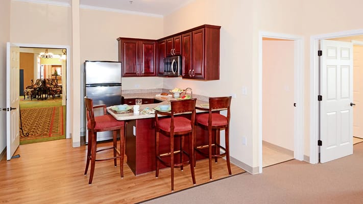 Interior view of a kitchen area in a residence