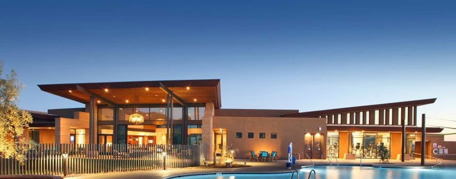 Exterior view of Four Seasons Palm Springs HOA with pool