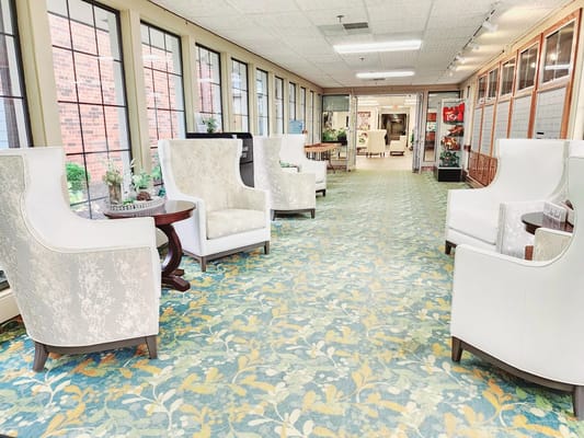 Bright and inviting common area with comfortable seating