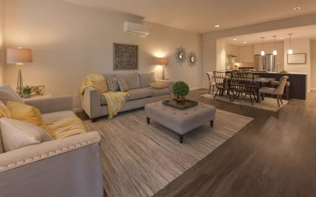 Cozy living room with modern furnishings