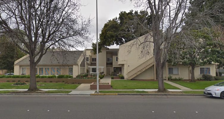 Front view of Fremont Village senior living facility